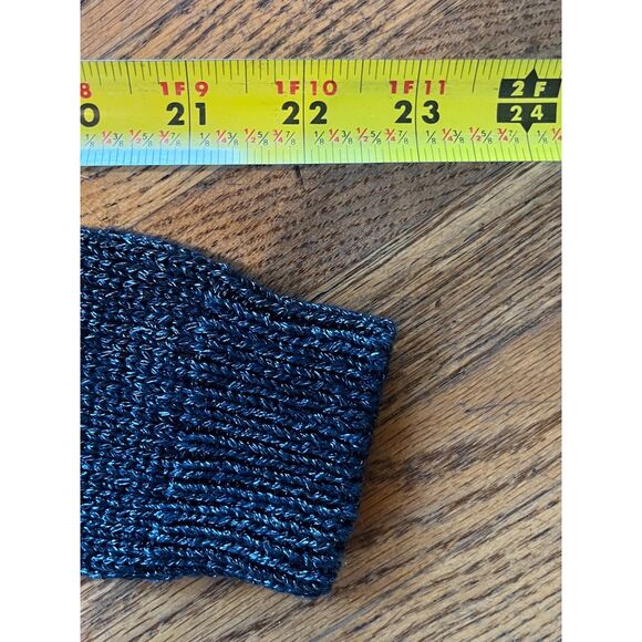 EILEEN FISHER Blue Heavy Knit V Neck Pullover Sweater Top    Women's Size Small - Picture 9 of 10